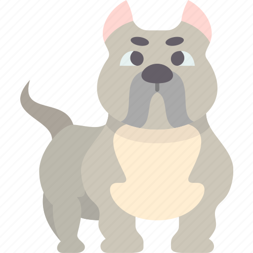 American, bully, dog, muscle, breed icon - Download on Iconfinder