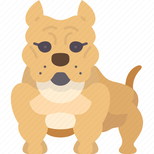 Pitbull, dog, canine, guard, fierce icon - Download on Iconfinder