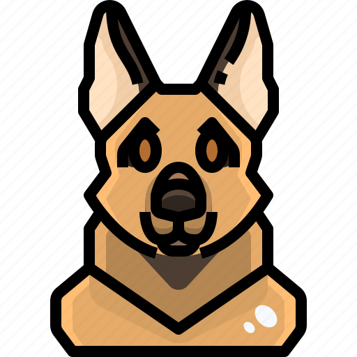 Animal, avatar, dog, german, pets, puppy, shepherd icon - Download on Iconfinder
