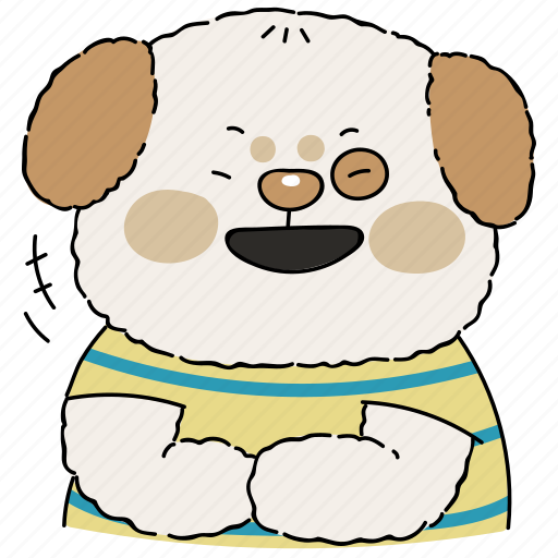 Dog, laughing, cheerful, happy, happiness, funny, joyful icon - Download on Iconfinder