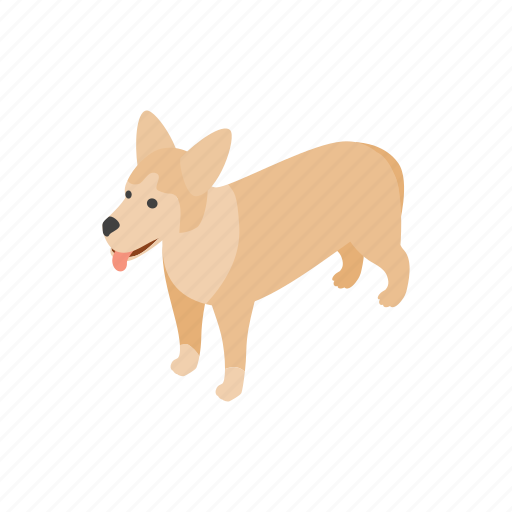 Animal, blog, canine, dog, isometric, mongrel, pet icon - Download on Iconfinder