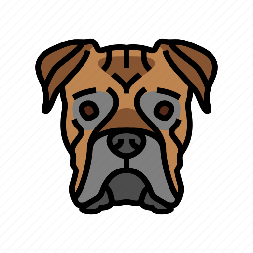 Boxer, dog, puppy, pet, animal, cute icon - Download on Iconfinder