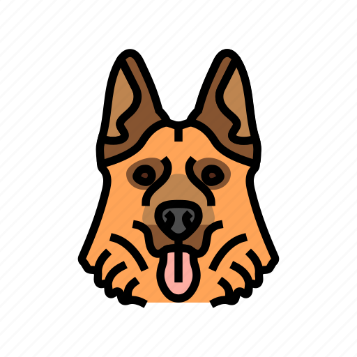 German, shepherd, dog, puppy, pet, animal icon - Download on Iconfinder