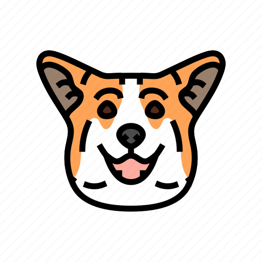 Pembroke, welsh, corgi, dog, puppy, pet, color icon - Download on Iconfinder