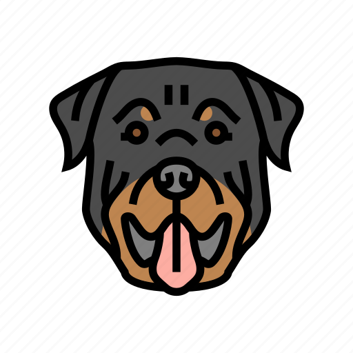Rottweiler, dog, puppy, pet, animal, cute icon - Download on Iconfinder