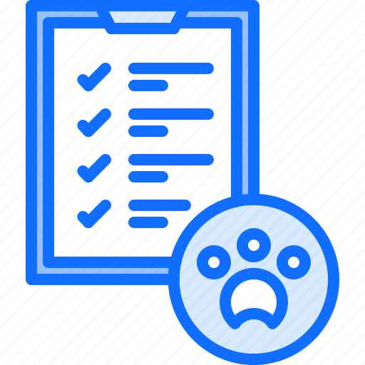 Check, list, paw, show, sport, pet icon - Download on Iconfinder