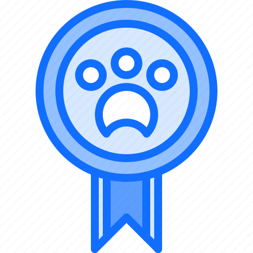 Badge, award, paw, show, sport, pet icon - Download on Iconfinder