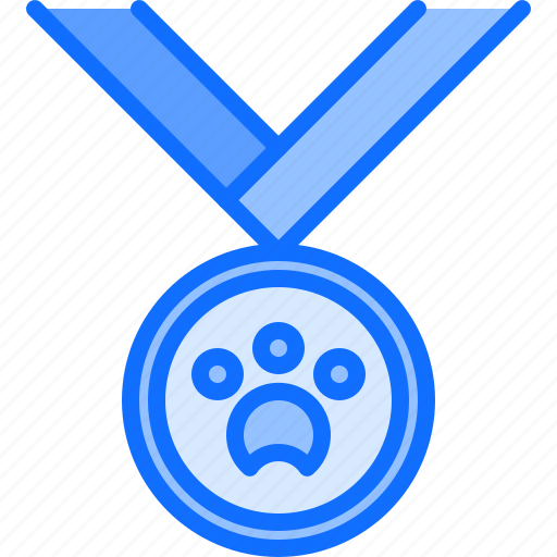 Medal, award, paw, show, sport, pet icon - Download on Iconfinder