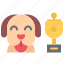 dog, award, victory, cup, show, sport, pet 