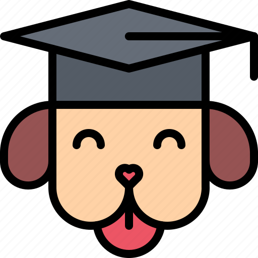 Dog, training, graduate, hat, show, sport, pet icon - Download on Iconfinder