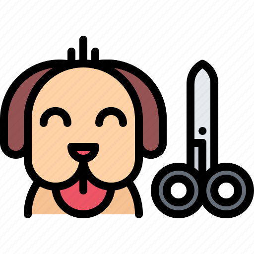 Dog, haircut, scissors, pet, grooming icon - Download on Iconfinder