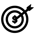target, dollar, arrow, focus, right, direction, finance