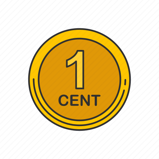 Cent, coint, one cent, penny icon - Download on Iconfinder