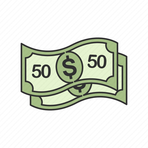 Cash, dollar, fifty dollar, fifty dollar bill icon - Download on Iconfinder