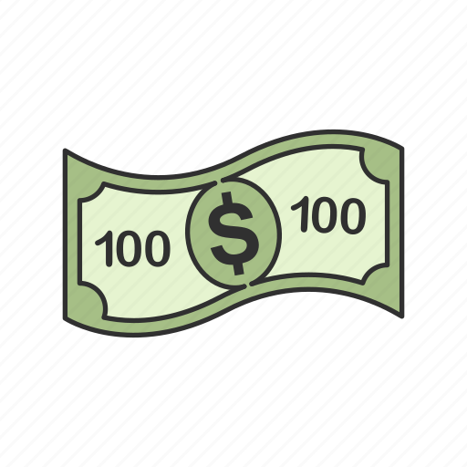 Cash, dollar, one hundred, one hundred dollars icon - Download on Iconfinder
