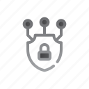 shield, web, button, security, lock