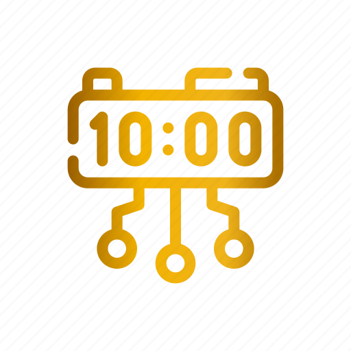 Clock, watch, digital, stripes, time icon - Download on Iconfinder