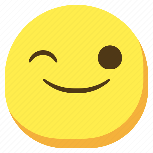 Blink, emoji, emoticon, smileys icon - Download on Iconfinder