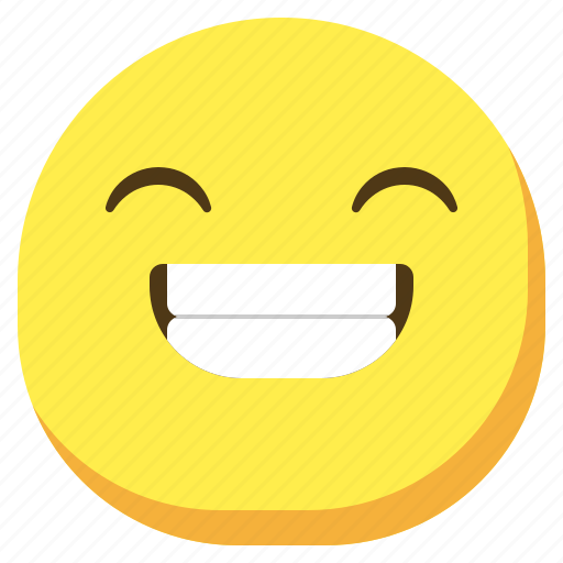 Cute, emoji, emoticon, grin, smile, smileys icon - Download on Iconfinder