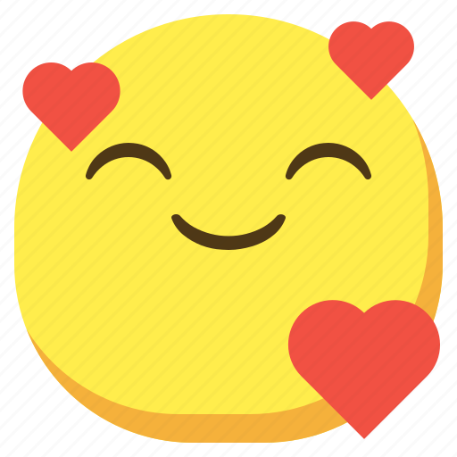 Emoji, emoticon, happy, loved, smileys icon - Download on Iconfinder
