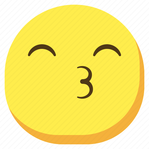 Emoji, emoticon, kiss, smileys, sticker icon - Download on Iconfinder