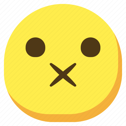 Comment, emoji, emoticon, no, quiet, smileys icon - Download on Iconfinder