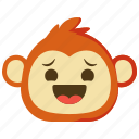 monkeys, akward, moments, emoji, emotion, face