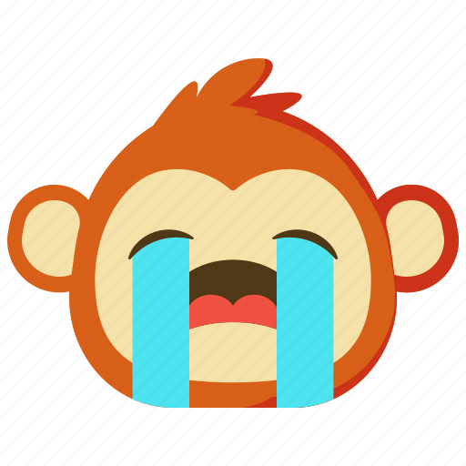Monkeys, crying, emoji, emotion, feeling, avatar icon - Download on Iconfinder