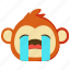 monkeys, crying, emoji, emotion, feeling, avatar 