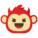 monkeys, demon, evil, emoji, emotion, feeling