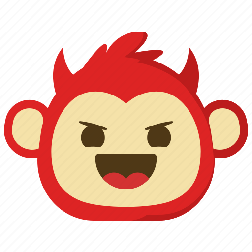 Monkeys, demon, evil, emoji, emotion, feeling icon - Download on Iconfinder