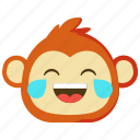 monkeys, laugh, lol, funny, moments, emoji, emotion