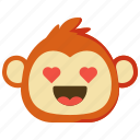 monkeys, love, loving, like, emoji, emotion, feeling