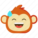 monkeys, misinterpreted, misunderstand, emoji, emotion, face