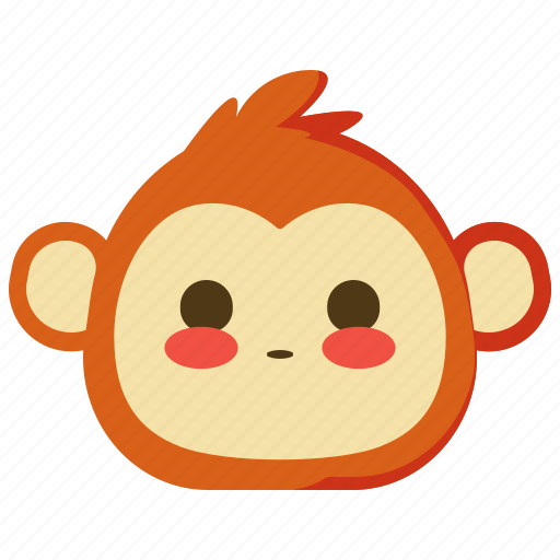 Monkeys, shy, blushed, emoji, emotion, face icon - Download on Iconfinder