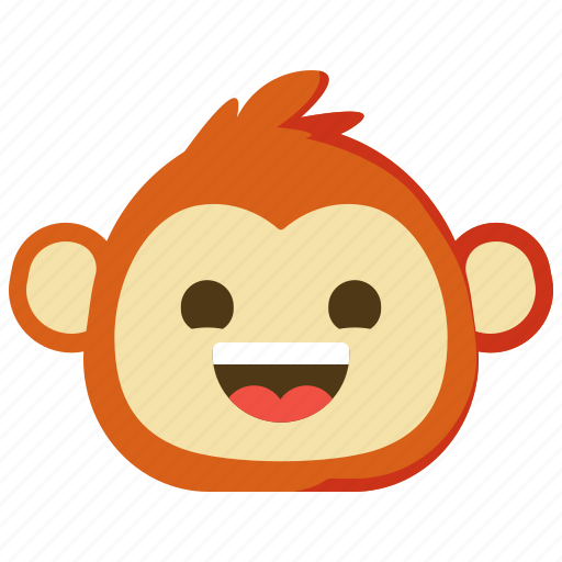Monkeys, smile, happy, laugh, emoji, emotion, face icon - Download on Iconfinder