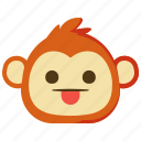 monkeys, tongue, tempting, emoji, emotion, face