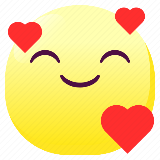 Emoji, emoticon, happy, loved, smileys, sticker icon - Download on Iconfinder