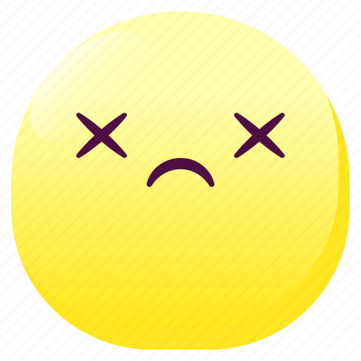 Emoji, emoticon, knocked, smileys, sticker icon - Download on Iconfinder