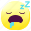 emoji, emoticon, face, sleep, smileys, snoring 