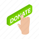 donate, donation, gift, give, giving, hand, isometric
