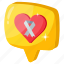 chat, heart, message, health 