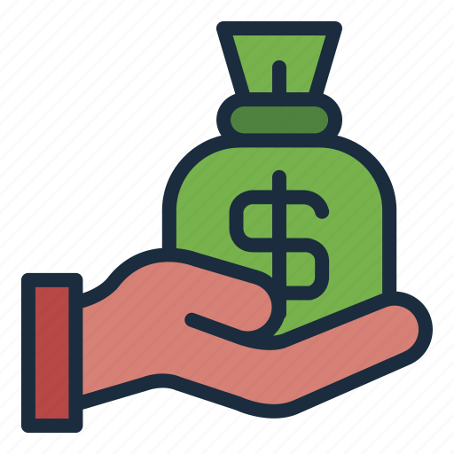 Donation, hand, money, fundrising, finance, payment, zakat icon - Download on Iconfinder