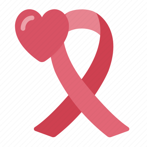 Ribbon, heart, love, cancer, care, donation, charity icon - Download on Iconfinder