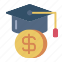 scholarship, collage, university, mortarboard, donation, charity, education, finance