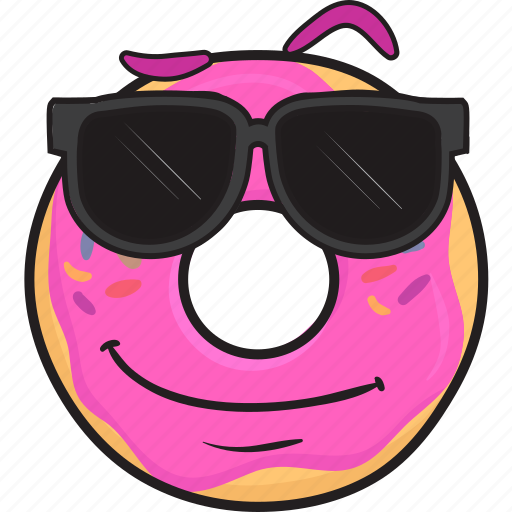 Bakery, cartoon, donut, doughnut, emoji, smiley icon - Download on Iconfinder