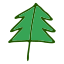 doodle, christmas, merry, leaf, decoration, green, plant, nature 
