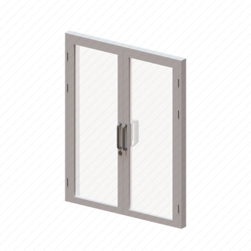 Double, framed, glass, door, exit, entrance icon - Download on Iconfinder