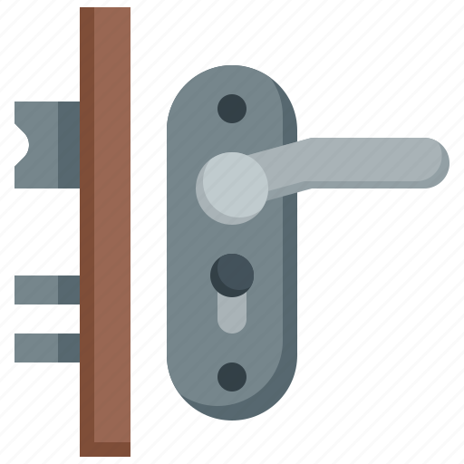 Door, lock, handle, furniture, household, knob icon - Download on Iconfinder