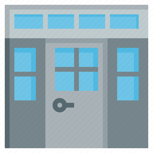 Door, with, transom, furniture, household, construction, doors icon - Download on Iconfinder